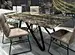 dining table with metal
