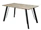 dining table with metal