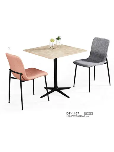dining table with metal
