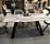 dining table with metal
