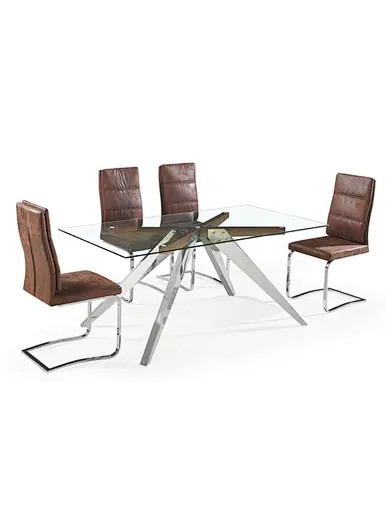 stainless steel dining table legs