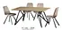dining table with metal