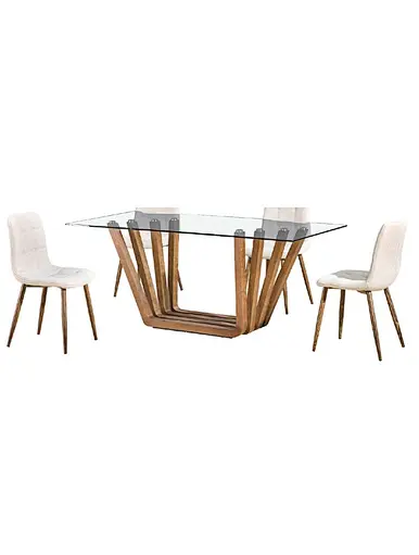 dining glass tempered table