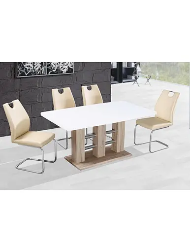 mdf dining table white
