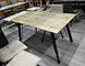dining table with metal