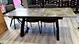 glass extendable dining table