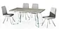dining table with glass