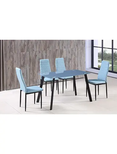 dining table with metal