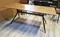 dining table with metal