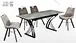 glass extendable dining table