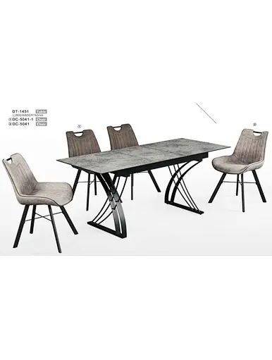 glass extendable dining table