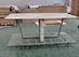 dining table with metal