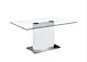 glass dining table pedestal