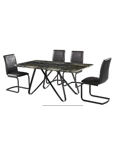 dining table with metal