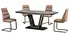rectangular table with metal legs