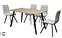 rectangular table with metal legs