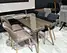 tempered clear glass table