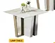 tempered glass end table