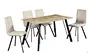 dining table with metal