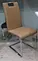 white faux leather chair