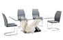 glass dining table pedestal