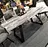 dining table with metal