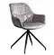 modern grey fabric dining chair