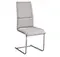 white faux leather chair