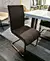 dark brown leather chair