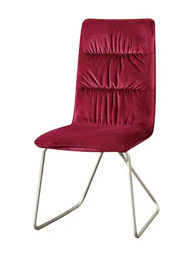 dark red velvet sofa