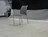 white faux leather chair