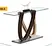 glass console table