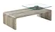 tempered glass end table