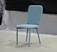 modern faux leather metal chair