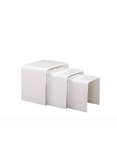 high gloss end table