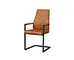 modern faux leather metal chair