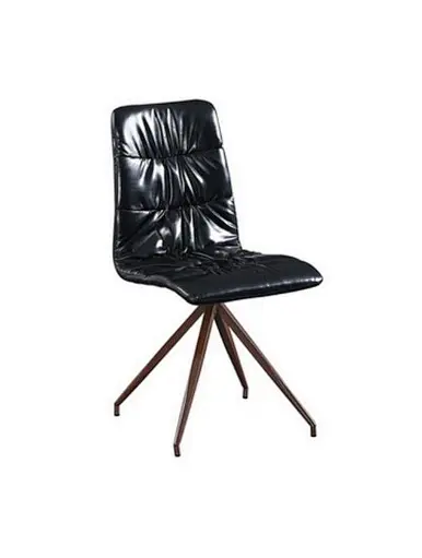 dark brown leather office chair