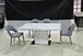 glass coffee table with mdf table legs