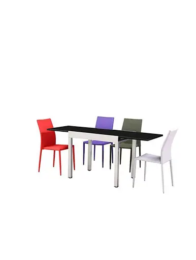 6 seater glass dining table