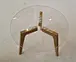 tempered clear glass table