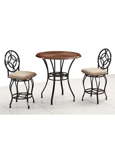dining table with metal
