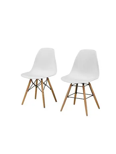 white wood dining chair