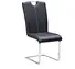 dining chair metal leather