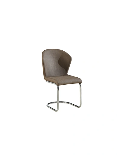 modern faux leather metal chair
