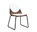 black chair dining leather