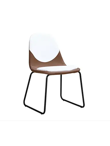 black chair dining leather