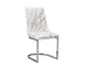 modern yellow fabric dining chair