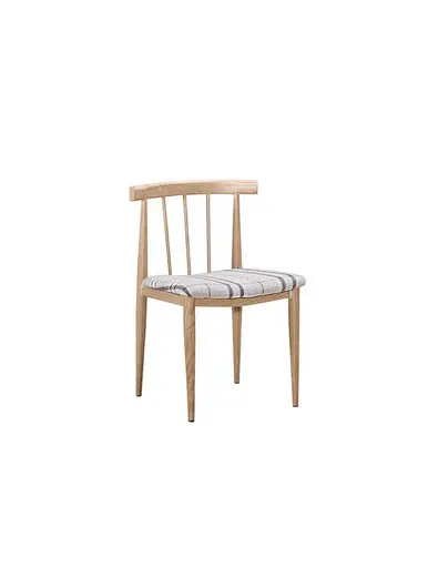 white upholstered dining chair