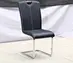 dining chair metal leather