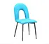 modern faux leather metal chair